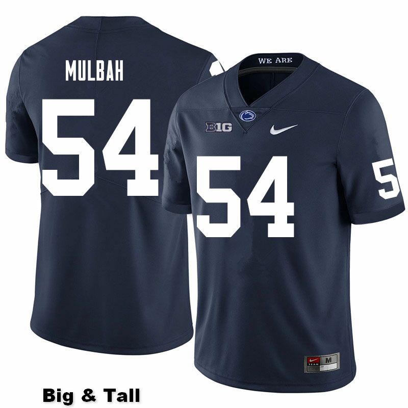 NCAA Nike Men's Penn State Nittany Lions Fatorma Mulbah #54 College Football Authentic Big & Tall Navy Stitched Jersey TBE2398NN